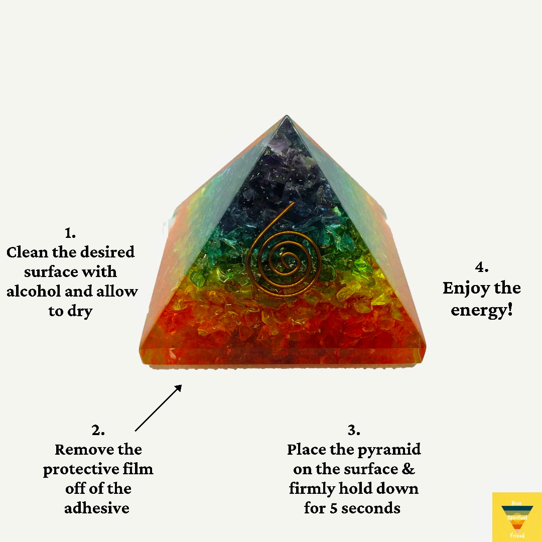 Chakra Orgone Pyramid For Your Car