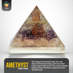 Load image into Gallery viewer, Amethyst Orgone Pyramid For Your Car

